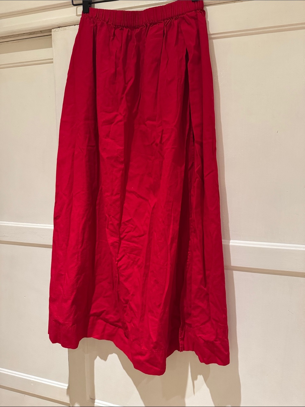 Free People Vibrant Red Maxi Skirt